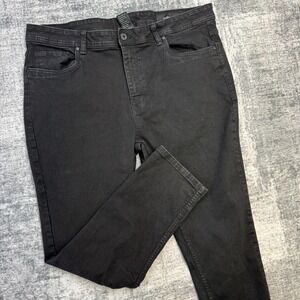 The Perfect Jean NYC Jeans Mens 42x30 (40x29) Black Wash Slim Fit Stretch Denim